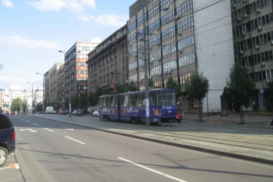 Beograd Gelenkwagen 388 auf Nemanjina (2008)