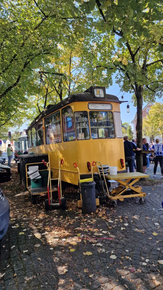 Bielefeld Triebwagen, die Vorderseite Siegfriedplatz (2024)