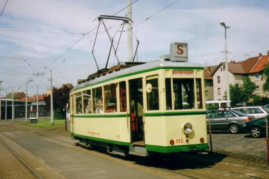 Braunschweig Museumswagen 113 am Helmstedter Str. (2006)