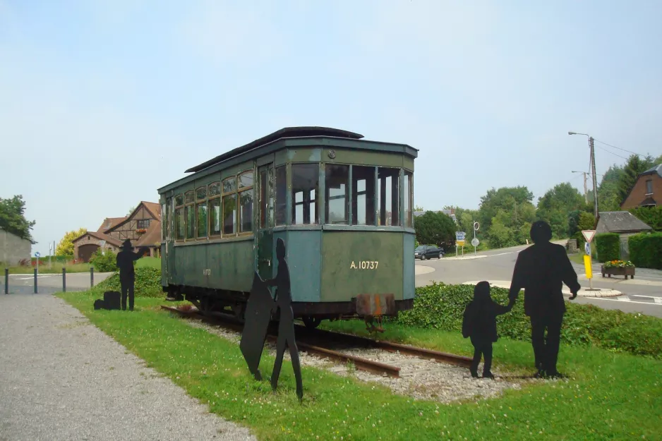 Brüssel Beiwagen A10737 am Rue Haute, Hotten (2014)