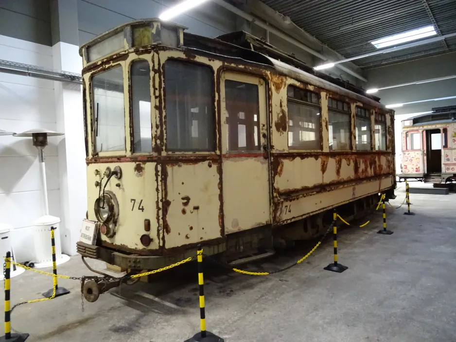 Darmstadt Triebwagen 74 im Funkeschees Remise (2024)