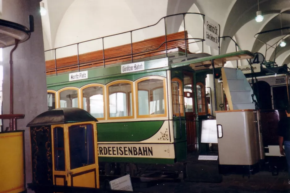 Dresden Pferdestraßenbahnwagen 627 auf Verkehrsmuseum (1996)