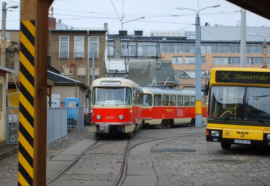 Dresden Triebwagen 2000 am Betriebshof Trachenberge (2007)