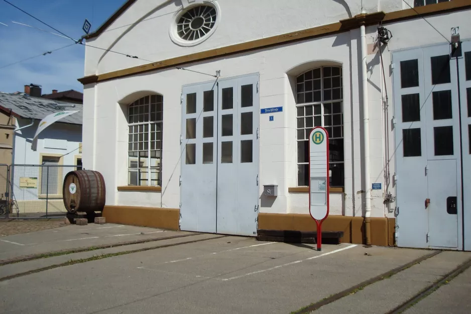 Freiburg im Breisgau vor Straßenbahnmuseum (2008)