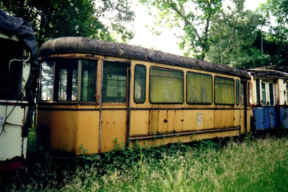 Hannover Beiwagen 52, Seitenansicht Hannoversches Straßenbahn-Museum (2002)