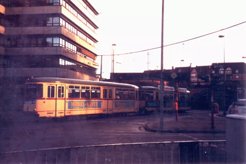 Hannover Straßenbahnlinie 6 auf Thielenplatz (1986)