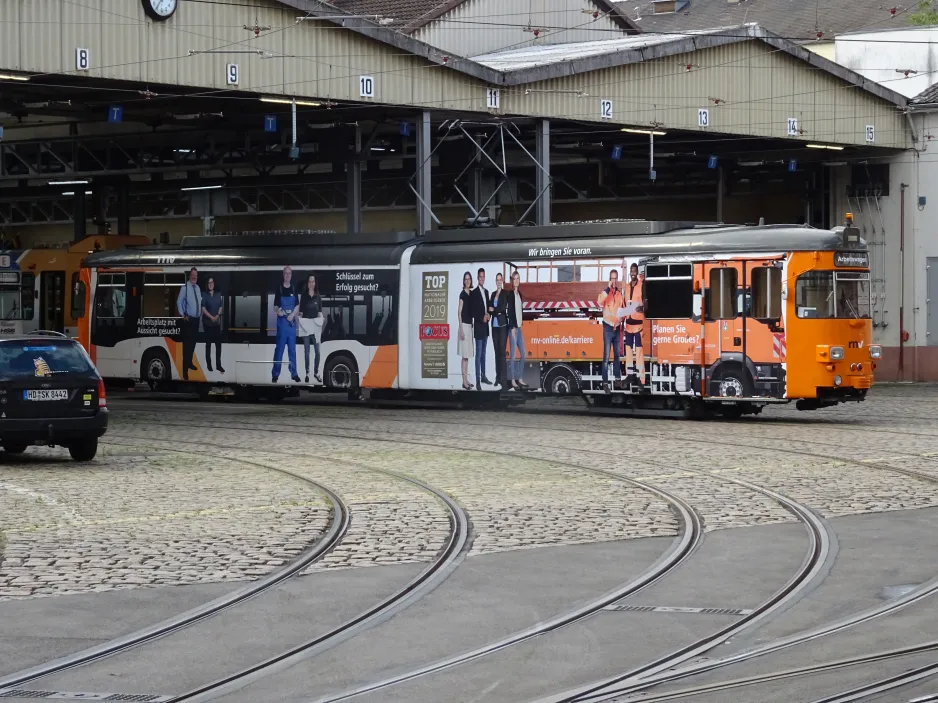 Heidelberg Schleifwagen 3200 vor Betriebshof Bergheim (2024)