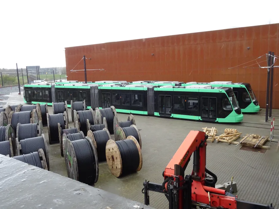 Kopenhagen Stadtbahnwagen 106 am Kontroll- und Wartungszentrum (2024)