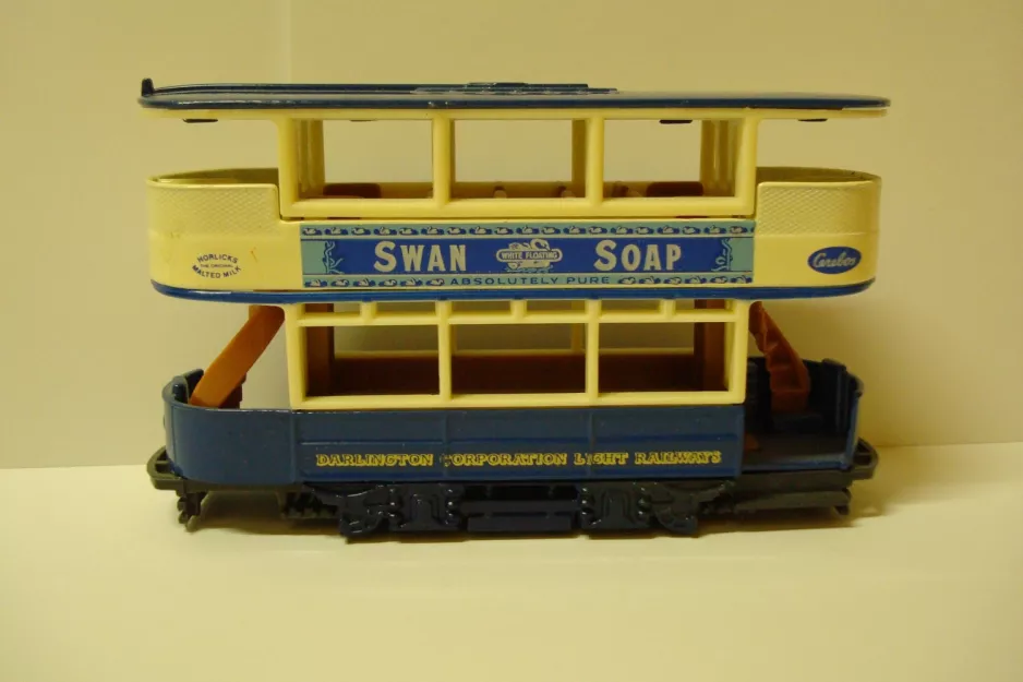 Modellstraßenbahn: Seite. Mit Werbung für "Swan Soap"
(1987)