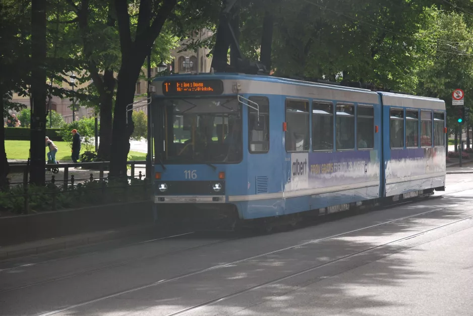 Oslo Gelenkwagen 116 auf Stortingsgata (2022)