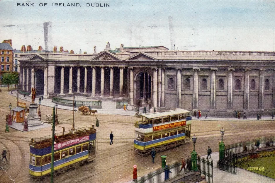 Postkarte: Bank of Irland, Dublin (1900)