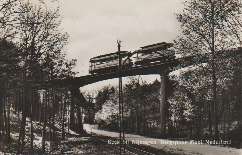 Postkarte: Beer bij Niemegen. Bergspoor Mooi Nederland. (1950)