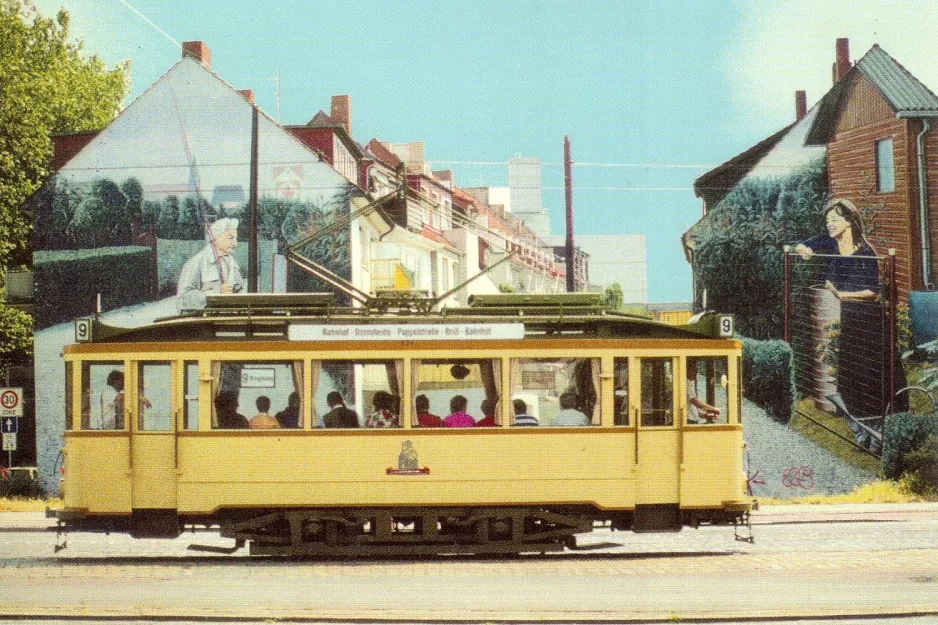 Postkarte: Bremen Triebwagen 134 im Neustadt (2014)