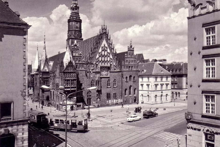 Postkarte: Breslau auf Rynek (1970)