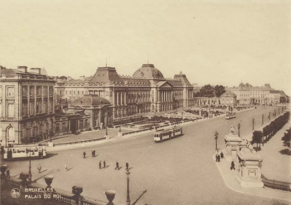 Postkarte: Bruxelles Palais du Roi (1928-1934)