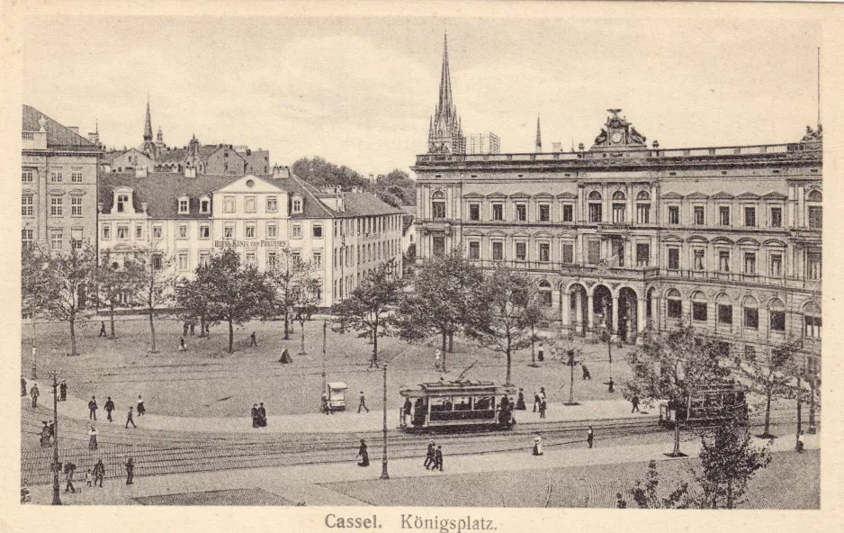 Postkarte: Cassel. Königsplatz. (1904)