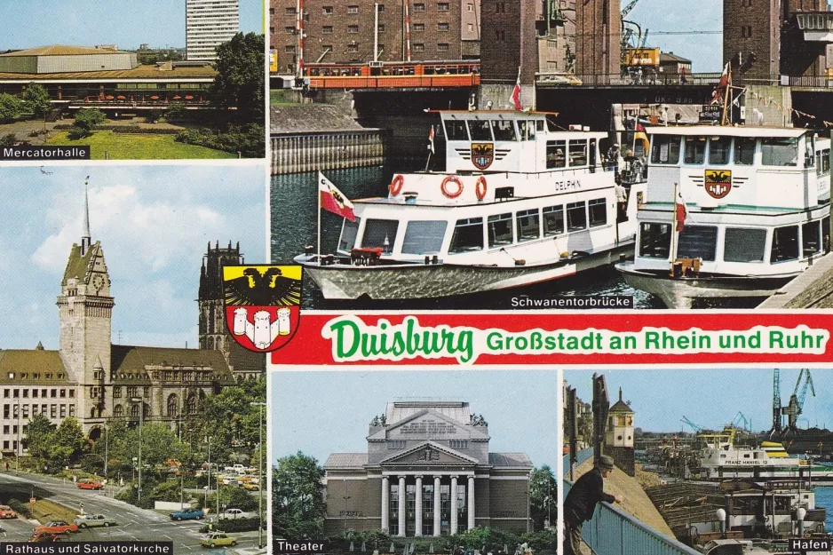 Postkarte: Duisburg Großstadt an Rhein und Ruhr
 (1970)