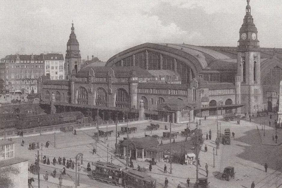 Postkarte: Hamburg am Hauptbahnhof (1905)