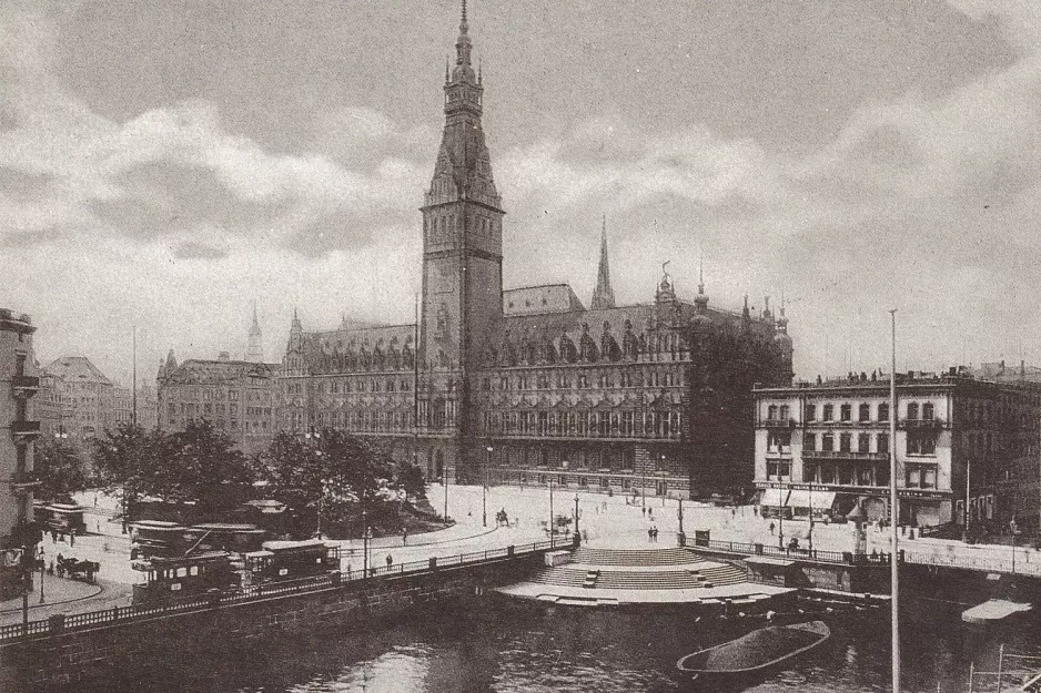 Postkarte: Hamburg - Rathaus (1895)