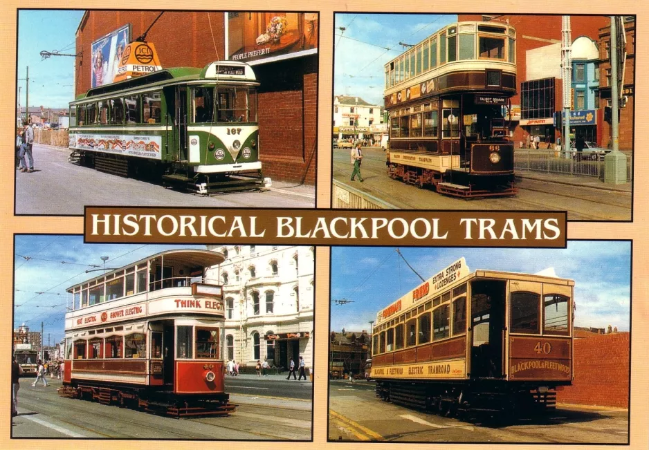 Postkarte: Historical Blackpool Trams
 (1986)