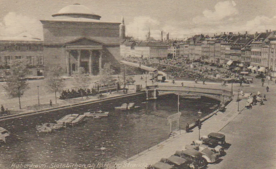 Postkarte: Kopenhagen auf Christiansborg Slotsplads (1933)