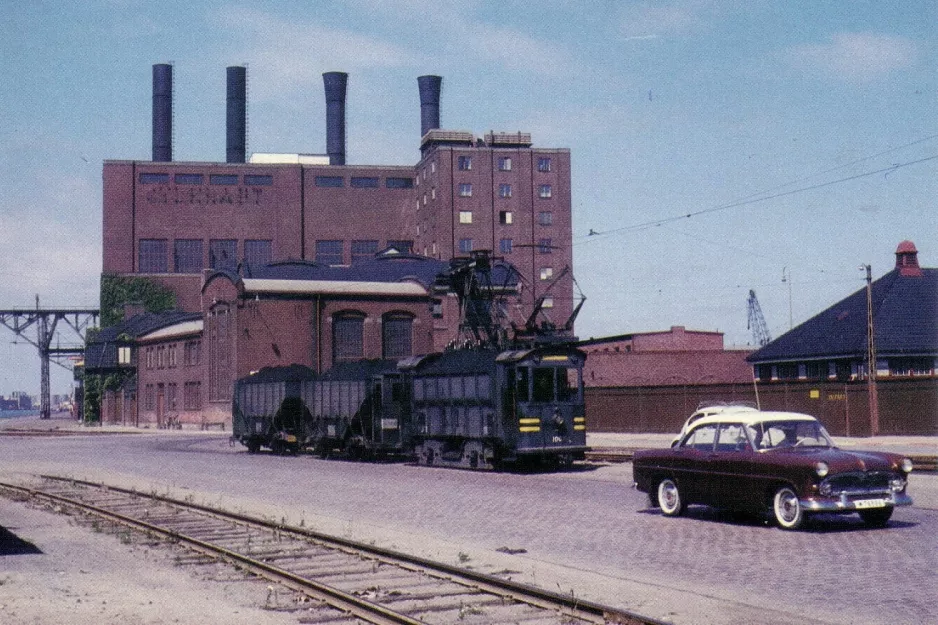 Postkarte: Malmö Motorgüterwagen Koltåget 106nah Nyhamnen (1959)