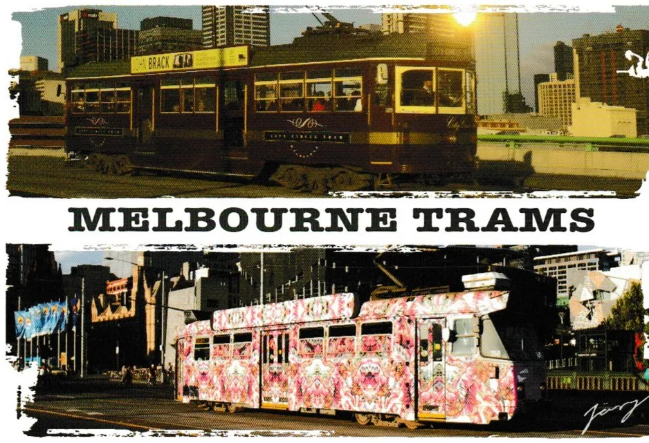 Postkarte: Melbourne Trams (2020)