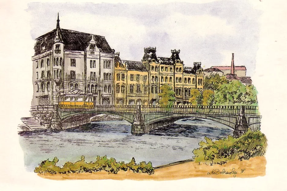 Postkarte: Norrköpingnah Rådhuset (1978)