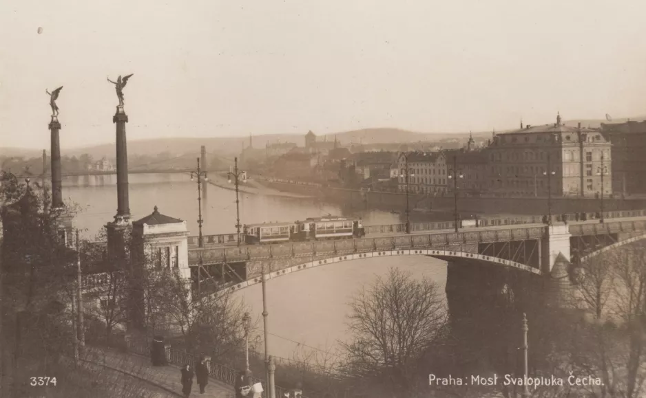 Postkarte: Praha: Most Svatopluka Čecha. (1920)