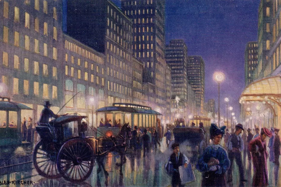 Postkarte: R 1004 New York. Broadway (1915)