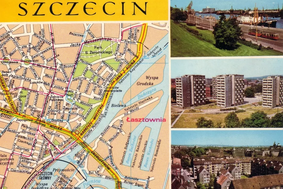 Postkarte: Stettin auf Jana z Kolna (1980)