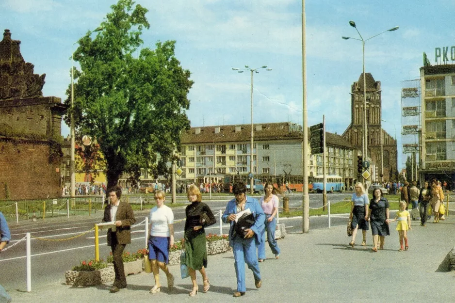 Postkarte: Stettin nahe bei Brama Portowa (1976)