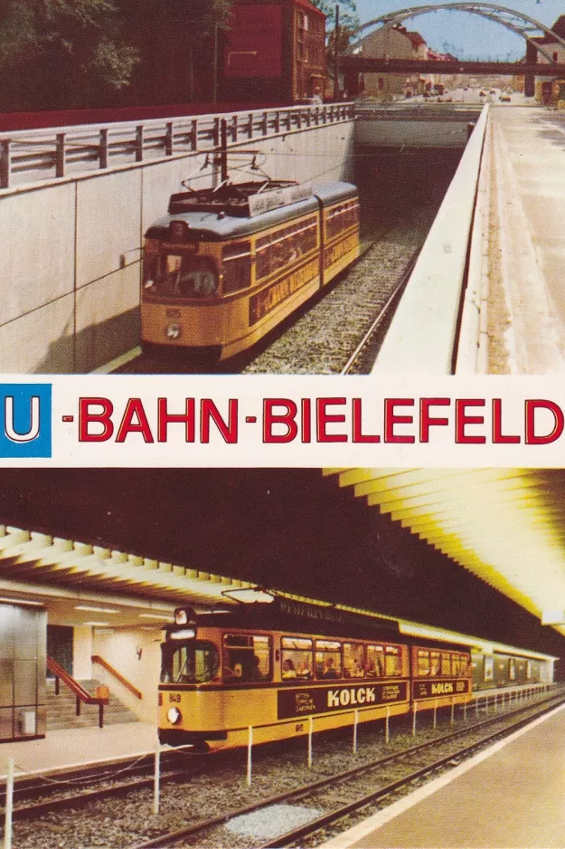 Postkarte: U-Bahn-Bielefeld (1980)