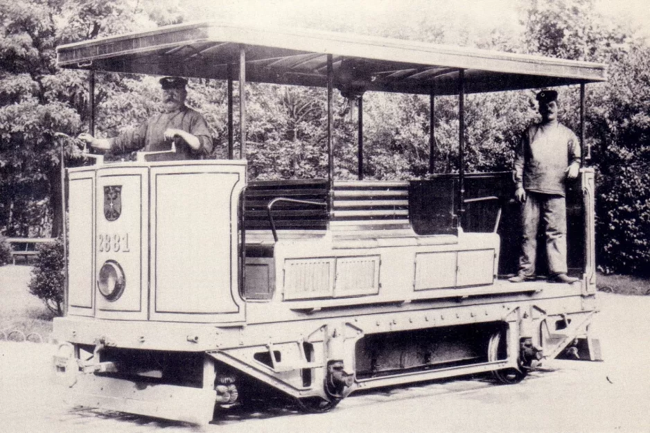 Postkarte: Wien Arbeitswagen MD 2881 am Aßmayergasse (1920)