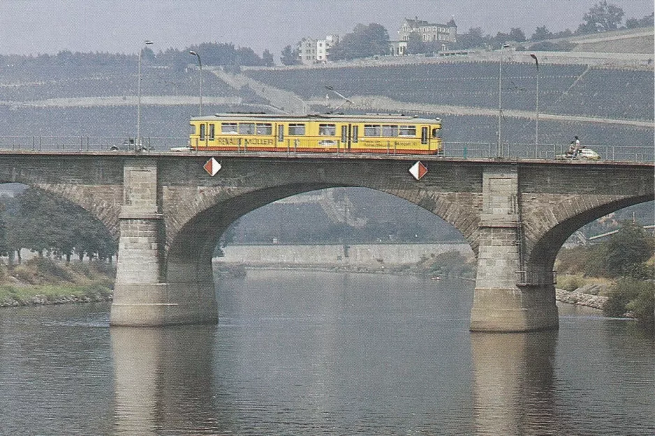Postkarte: Würzburg Gelenkwagen 271nah Congress-Centrum (1985)