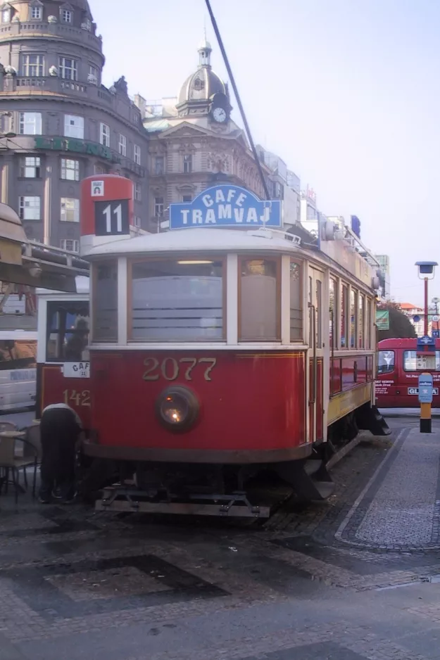 Prag Triebwagen 2077 auf Václavské Náměstí (2005)