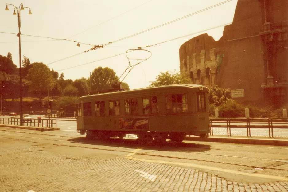 Rom Straßenbahnlinie 13  am Via Celio Vibenna (1982)