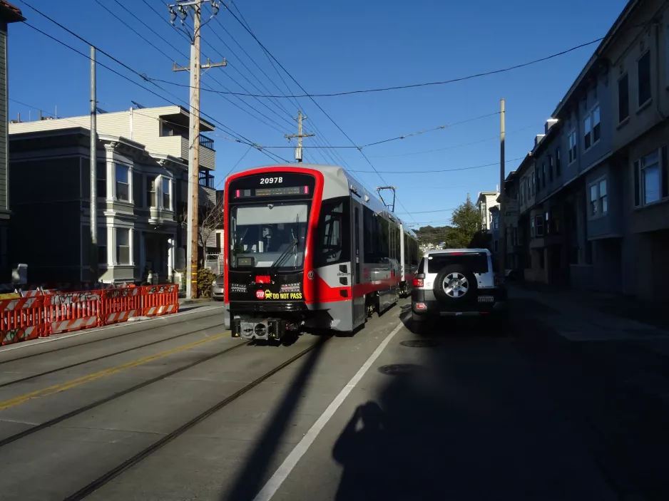 San Francisco Gelenkwagen 2097 am Carl & Stanyan (2023)