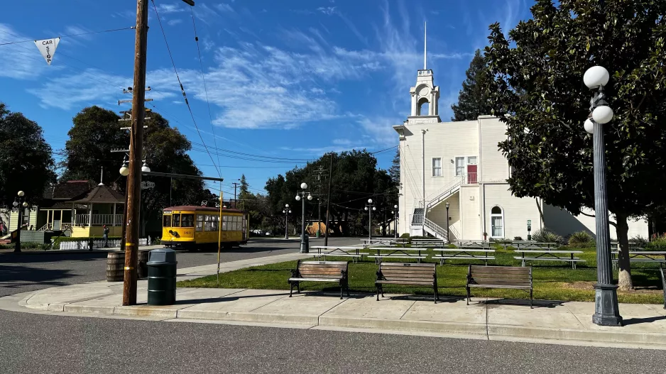San Jose History Park Linie mit Triebwagen 143 im History Park (2022)