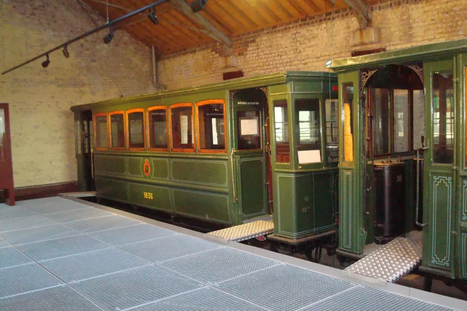 Schepdaal Beiwagen 1836 im Straßenbahndepot (2010)