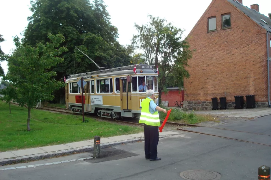 Skælskør Museumslinie mit Triebwagen 608nah Havnepladsen (2011)