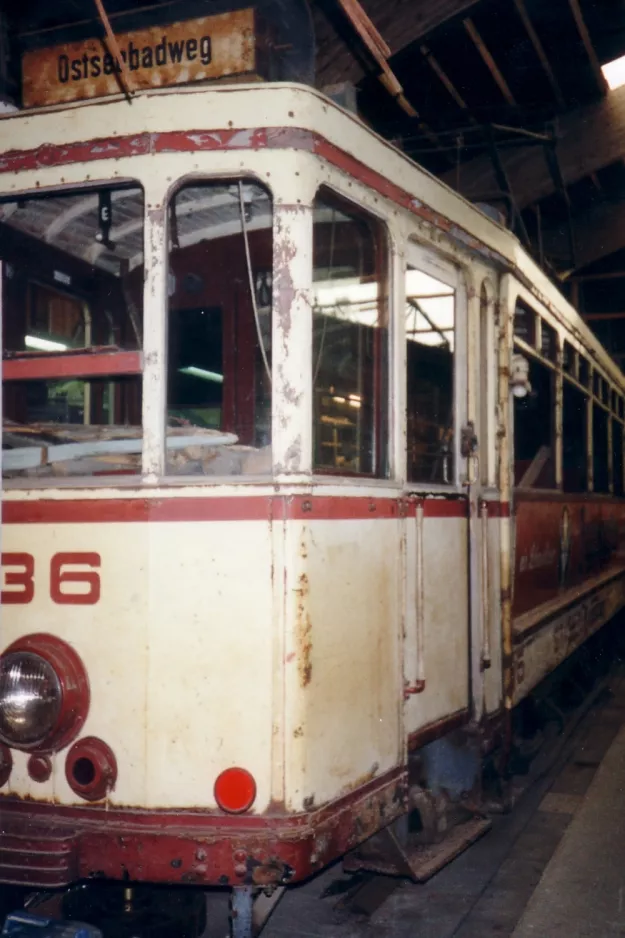 Skjoldenæsholm Triebwagen 36, die Vorderseite Depot 1 (1996)