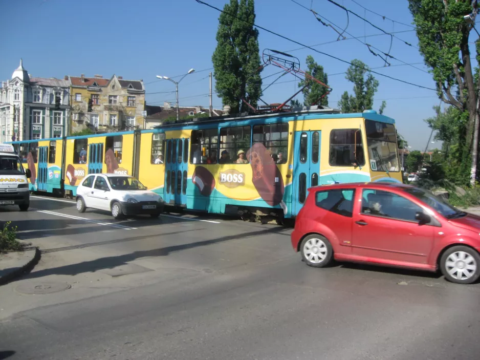 Sofia Straßenbahnlinie 1  auf bulevard "Knyaginya Maria Luiza" (2008)