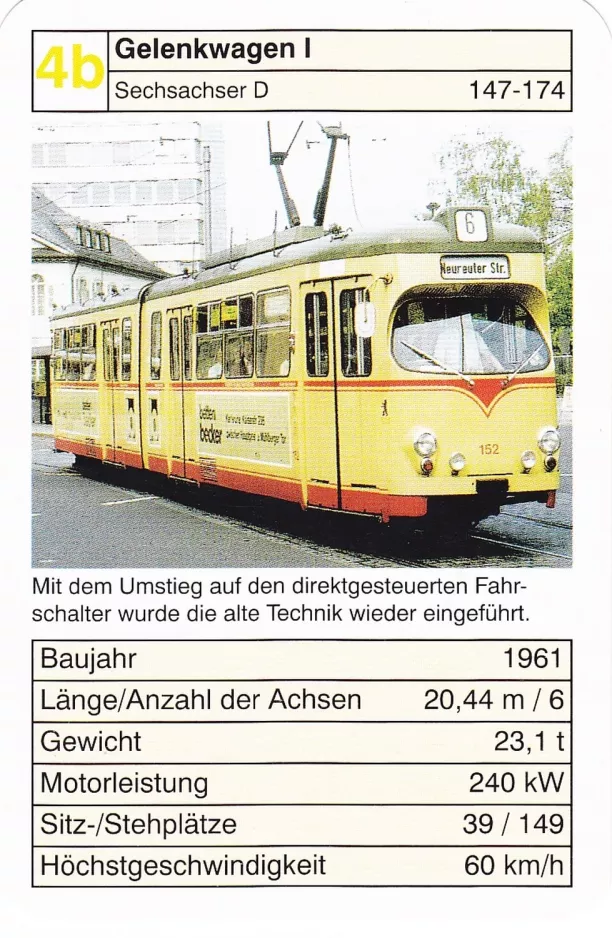 Spielkarte: 4b Gelenkwagen I
(2002)