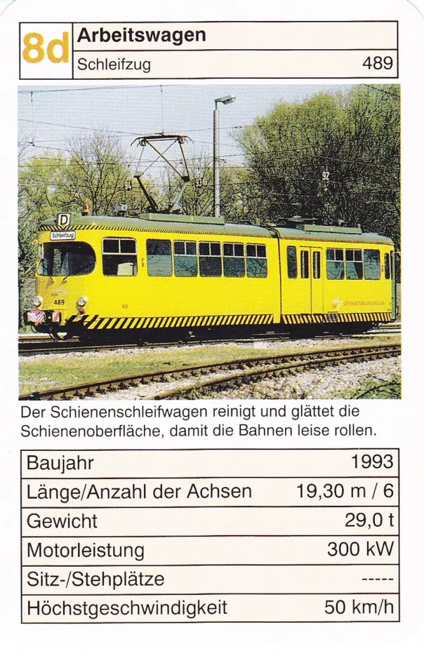 Spielkarte: 8d Arbeitswagen
(2002)