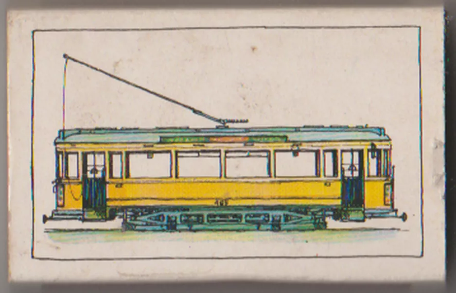 Streichholzschachtel: Kopenhagen Triebwagen 465 (1978)