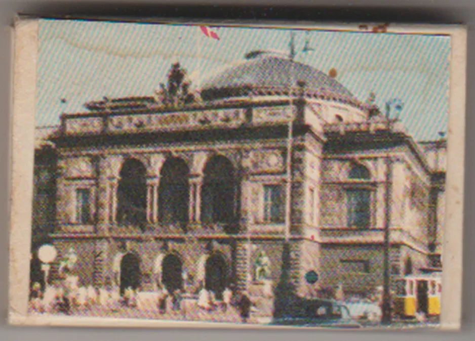 Streichholzschachtel: Kopenhagen vor Königliches Theater (1920)
