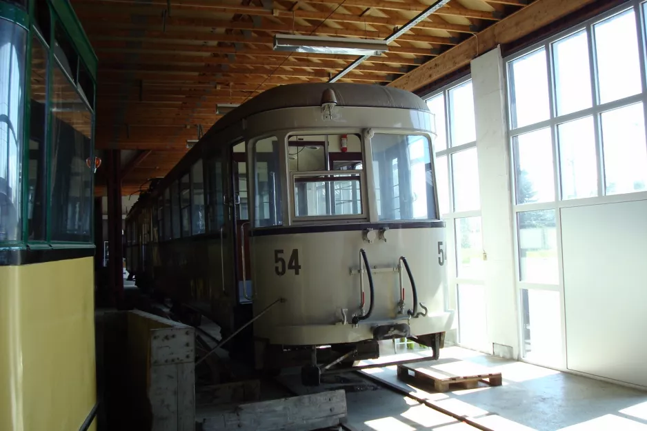 Trondheim Beiwagen 54 auf Sporveismuseet Munkvoll (2009)