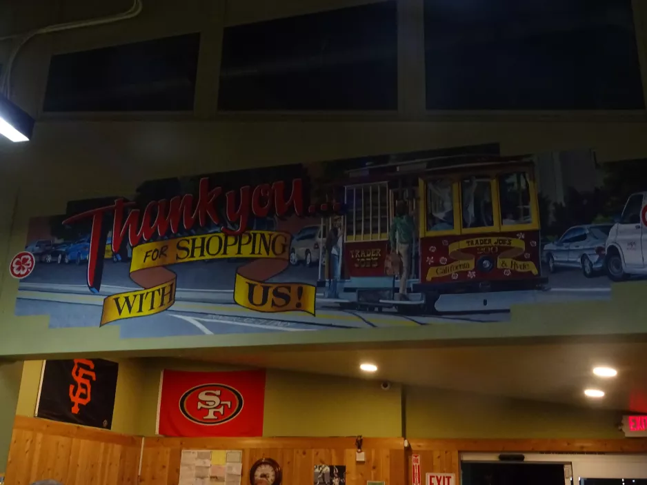 Zeichnung: San Francisco innen Trader Joe's Hyde Street (2023)