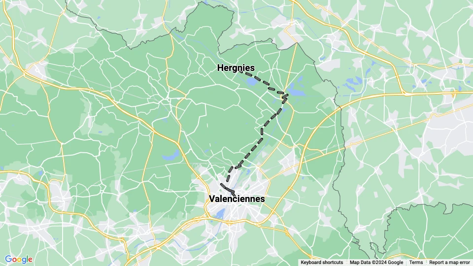 Chemins de fer économiques du Nord Linienkarte